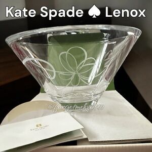 Kate Spade Lenox Full Lead Crystal Bowl In Box